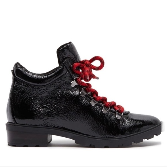 SCHUTZ NICEIA PATENT LEATHER HIKING BOOT - NIB! - Picture 4 of 12